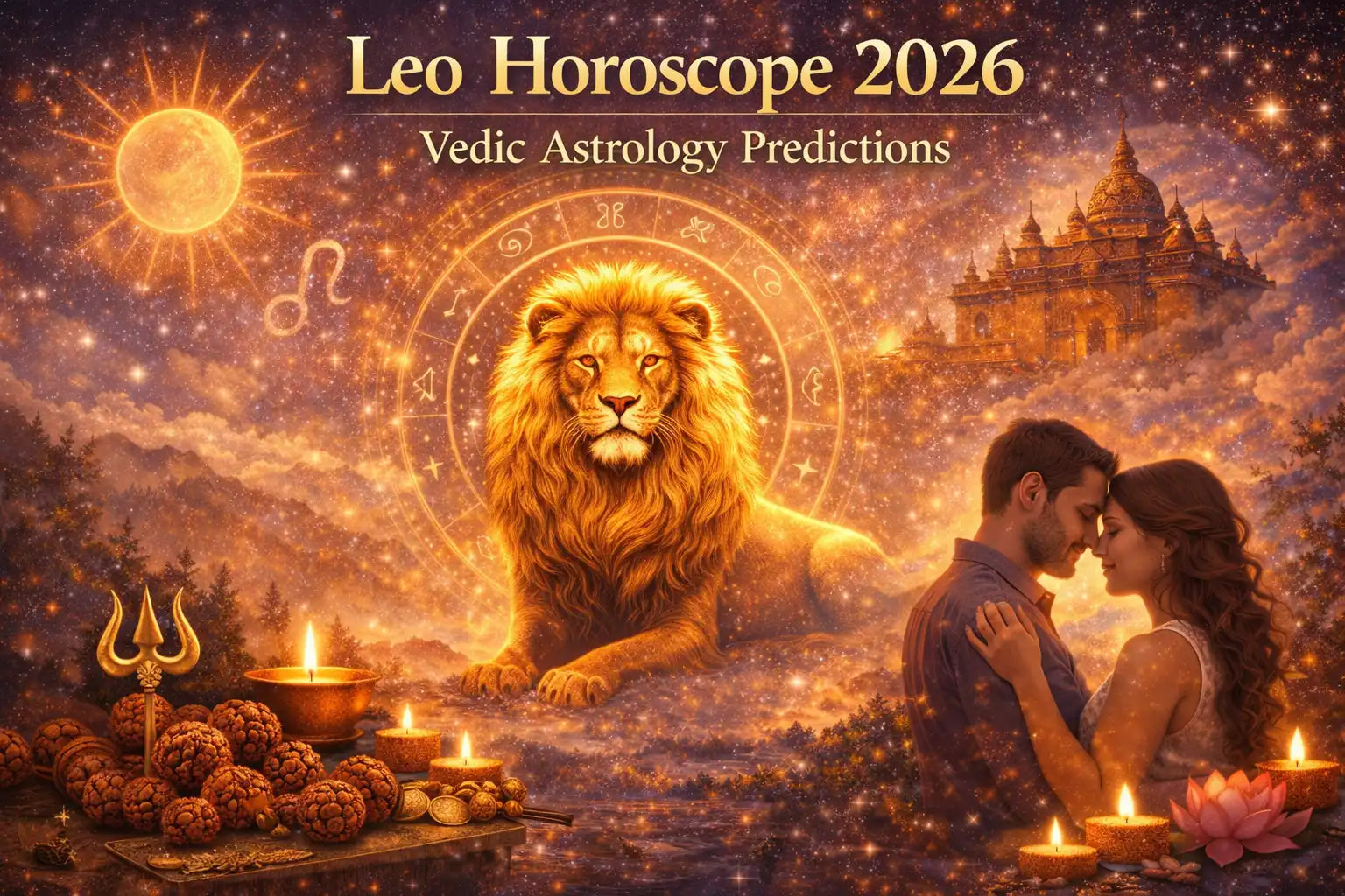 Leo Horoscope 2026 | Simha Rashi Predictions, Career, Love, Finance & Remedies