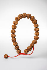5 Mukhi Rudraksha Bracelet - Calmness & Healing Stones - Authentic Panch Mukhi Beads Jewelry for Mindfulness