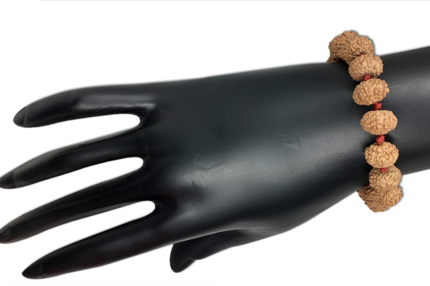 8 Mukhi Indonesian Rudraksha Bracelet (Threaded) – 18 Beads (11–15 mm) | Random Sample X-Ray Certified | Obstacle Removal Bracelet