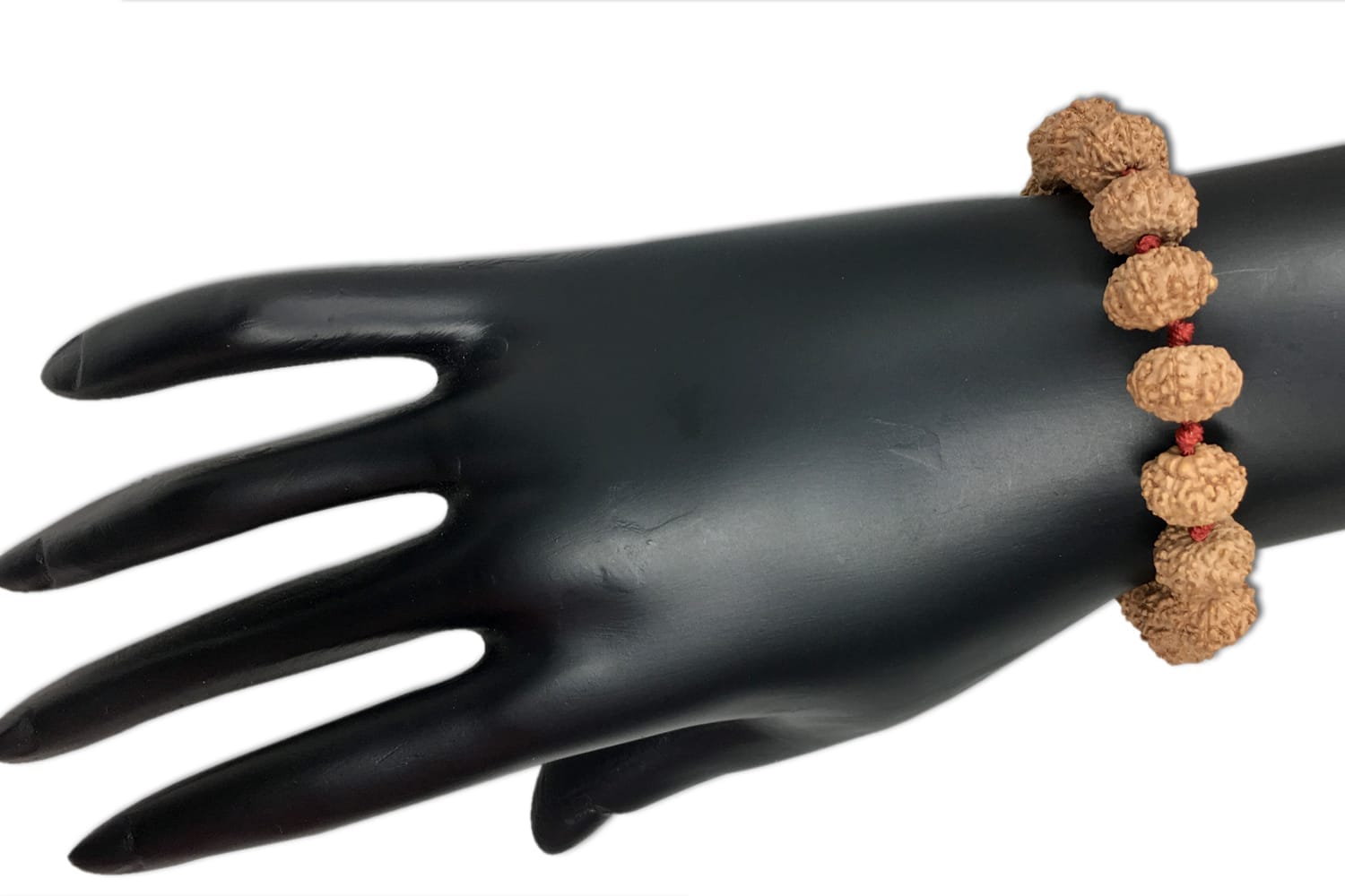 8 Mukhi Indonesian Rudraksha Bracelet (Threaded) – 18 Beads (11–15 mm) | Random Sample X-Ray Certified | Obstacle Removal Bracelet