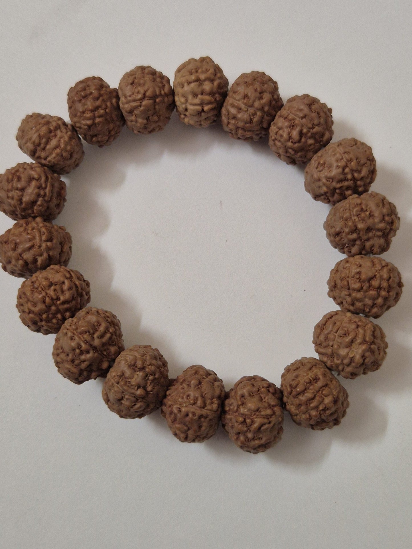Indonesian 7 Mukhi Rudraksha Wealth Bracelet | 11–14mm | X-Ray Sample Certified