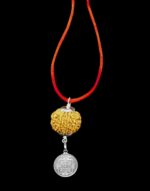 Lord Ganesh Kavach 8 Mukhi Rudraksha With Silver Yantra - Image 2