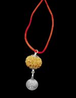 Goddess Durga Kavach 9 Mukhi Rudraksha With Silver Yantra - Image 2