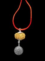 Lord Hanuman Kavach 14 Mukhi Rudraksha With Silver Yantra - Image 2