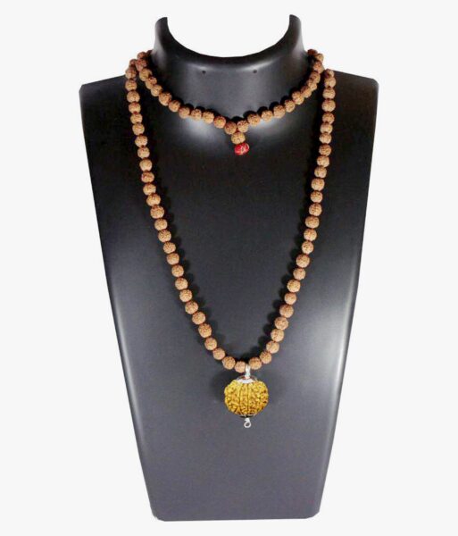8 Mukhi Nepal Rudraksha Attached In Rudraksha Mala