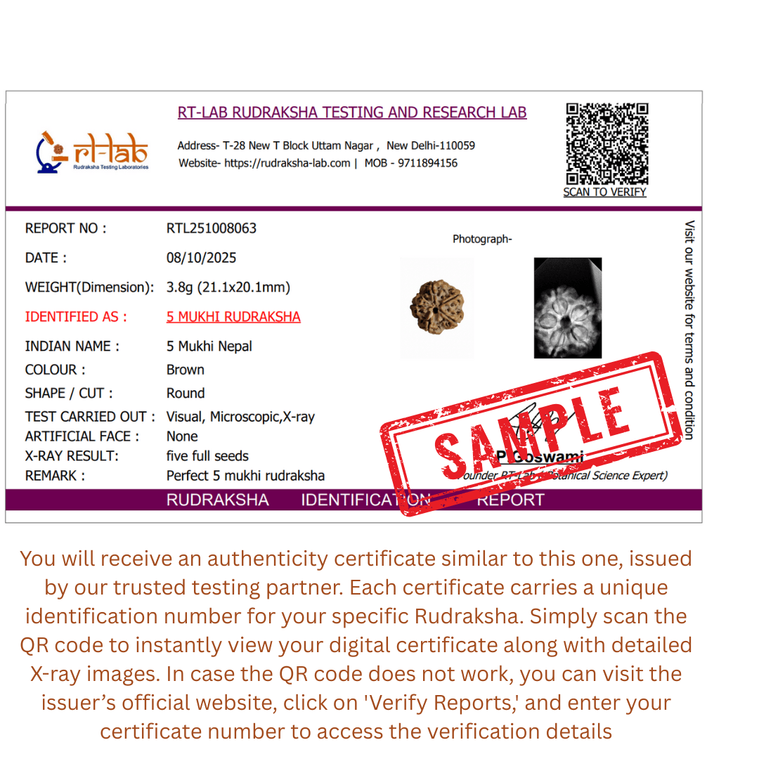 Lab Certificate Sample