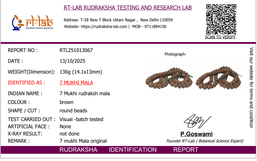 Lab Certificate Sample