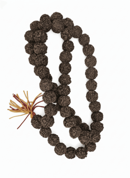 🕉️ 5 Mukhi Nepali Rudraksha Mala – 54 + 1 Beads (18–19 mm, Lab Certified & X-Ray Verified)